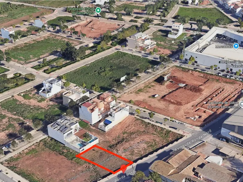 Uzbrojona działka w El Puig pod własny projekt